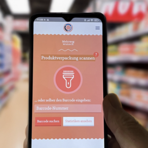 Replace Einweg – Mit Barcode Scan Wunsch nach alternativer Verpackungen senden
